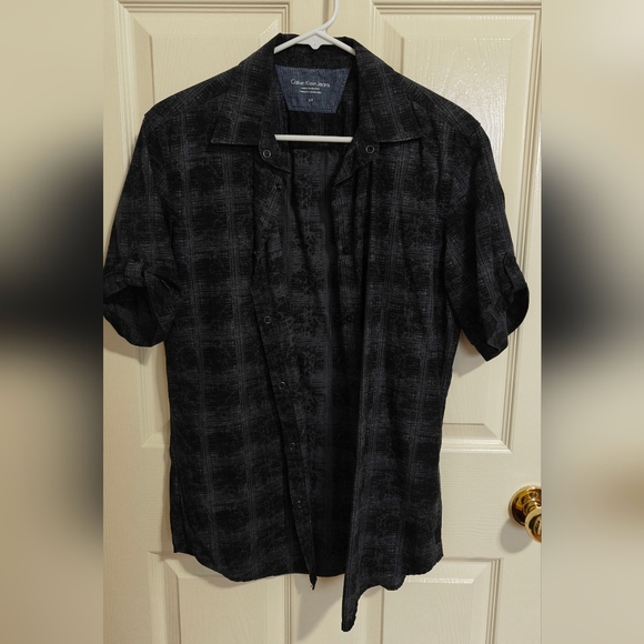 ❌SOLD❌ CK cotton short sleeve shirt men's - Picture 1 of 3